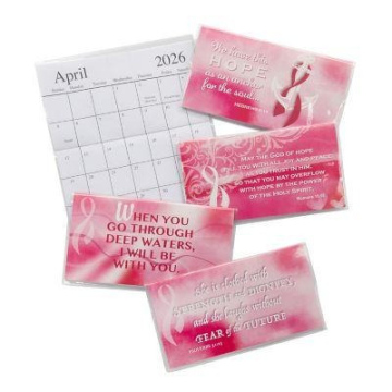 2026-2027 Religious Pink Ribbon Pocket Planner Calendars